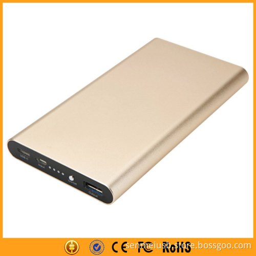 2017 QC3.0 12 Volt Power Bank 10000mAh with Slim Metal Case